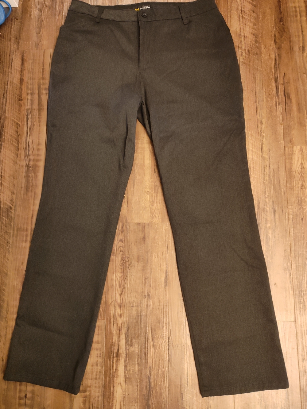 Womens Lee Easy Care Wrinkle Free Dark Gray Dress Pants True Color In 3rd Photo